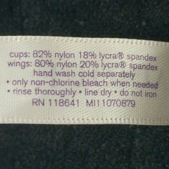 Cacique Lane Bryant Bra Smooth Balconette Underwire Plus Size 40G Black - Picture 10 of 10